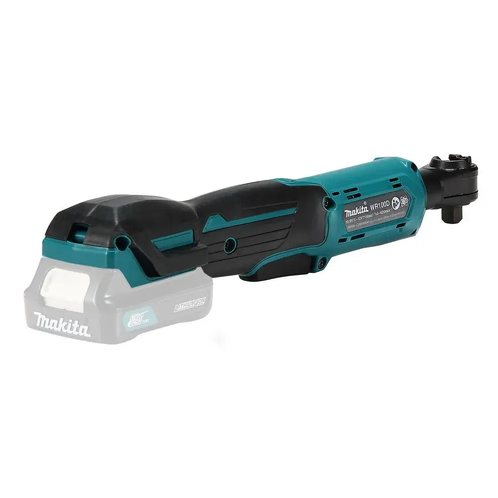 Фото 3 Гайковерт аккумуляторный угловой Makita WR100DZ, 12 В Li-Ion 47.5 Нм, без АКБ и ЗУ Фото 3 Гайковерт аккумуляторный угловой Makita WR100DZ, 12 В Li-Ion 47.5 Нм, без АКБ и ЗУ