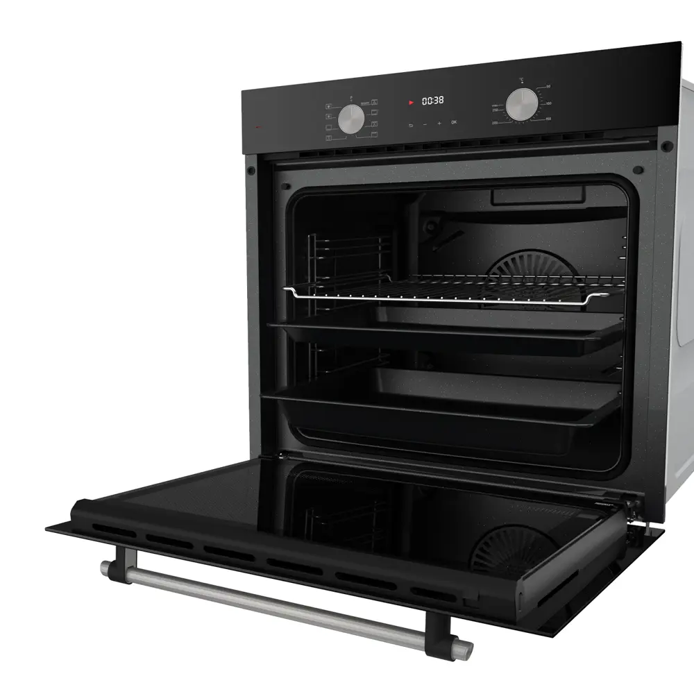 Фото 3 Встраиваемый духовой шкаф Lex EDP 680 BL MAX 59.5х59.5х54.7 см цвет черный Фото 3 Встраиваемый духовой шкаф Lex EDP 680 BL MAX 59.5х59.5х54.7 см цвет черный