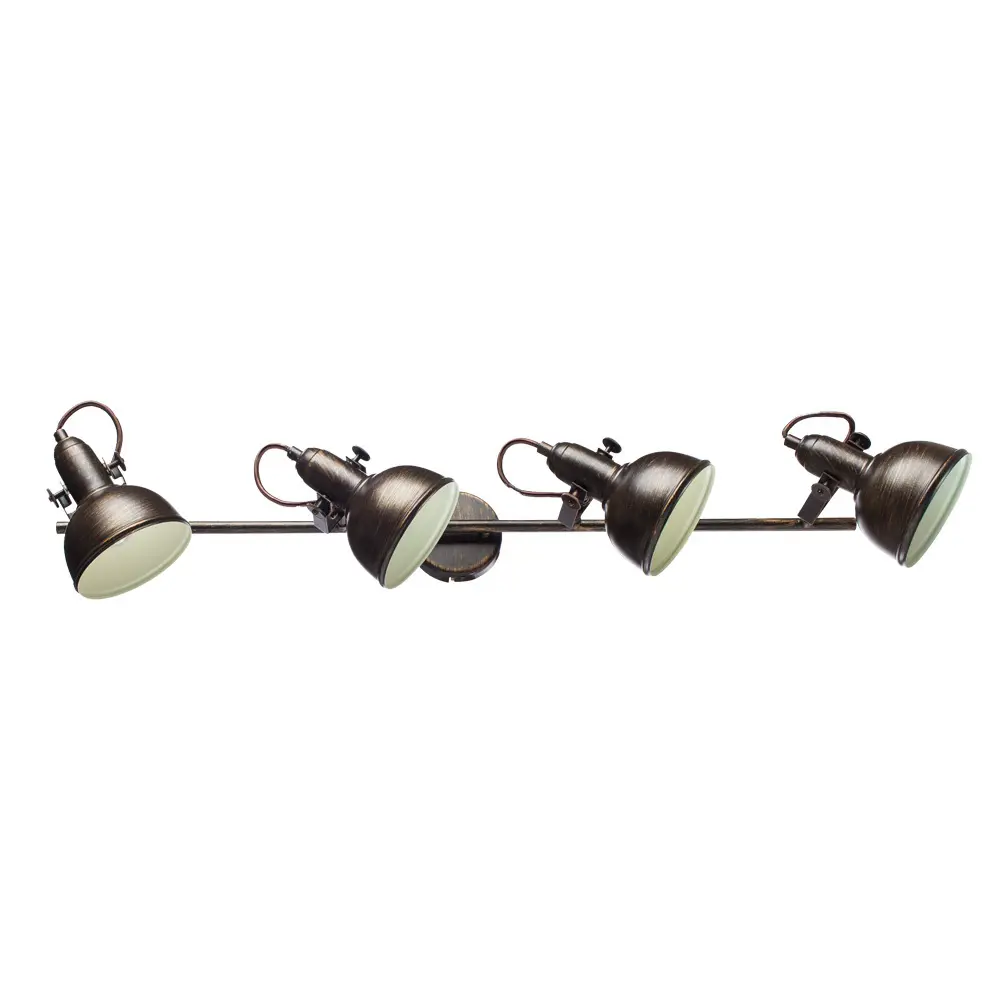 Фото Спот поворотный Arte Lamp Martin A5215PL-4BR 4 лампы цвет коричневый Фото Спот поворотный Arte Lamp Martin A5215PL-4BR 4 лампы цвет коричневый
