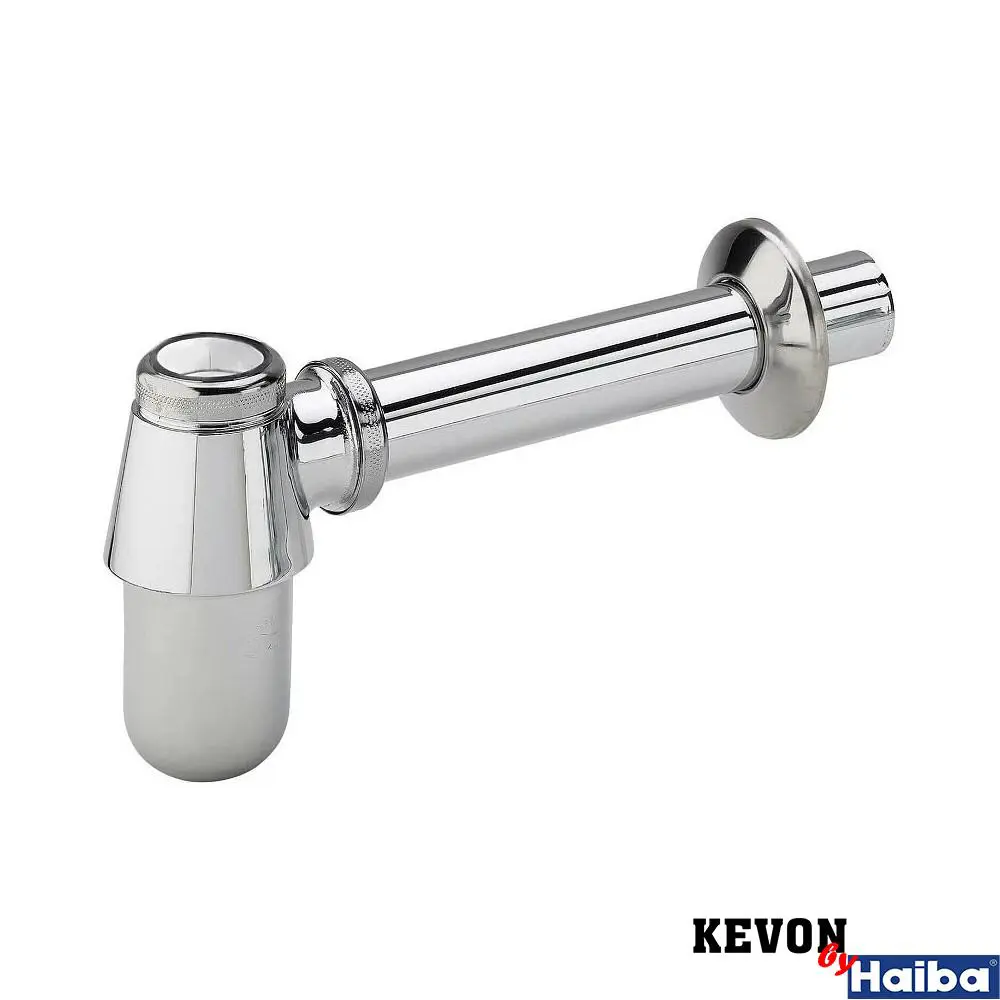 Фото Сифон для раковины Kevon D32 мм свободное протекание хром KV34284 Фото Сифон для раковины Kevon D32 мм свободное протекание хром KV34284