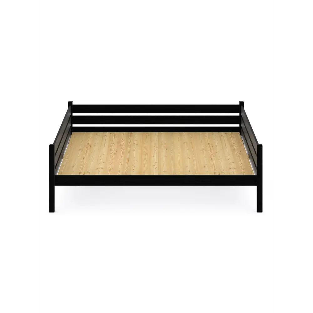 Фото 2 Кровать Solarius Tahta140-180onix-full 150 x 63 x 190 см сосна цвет черный