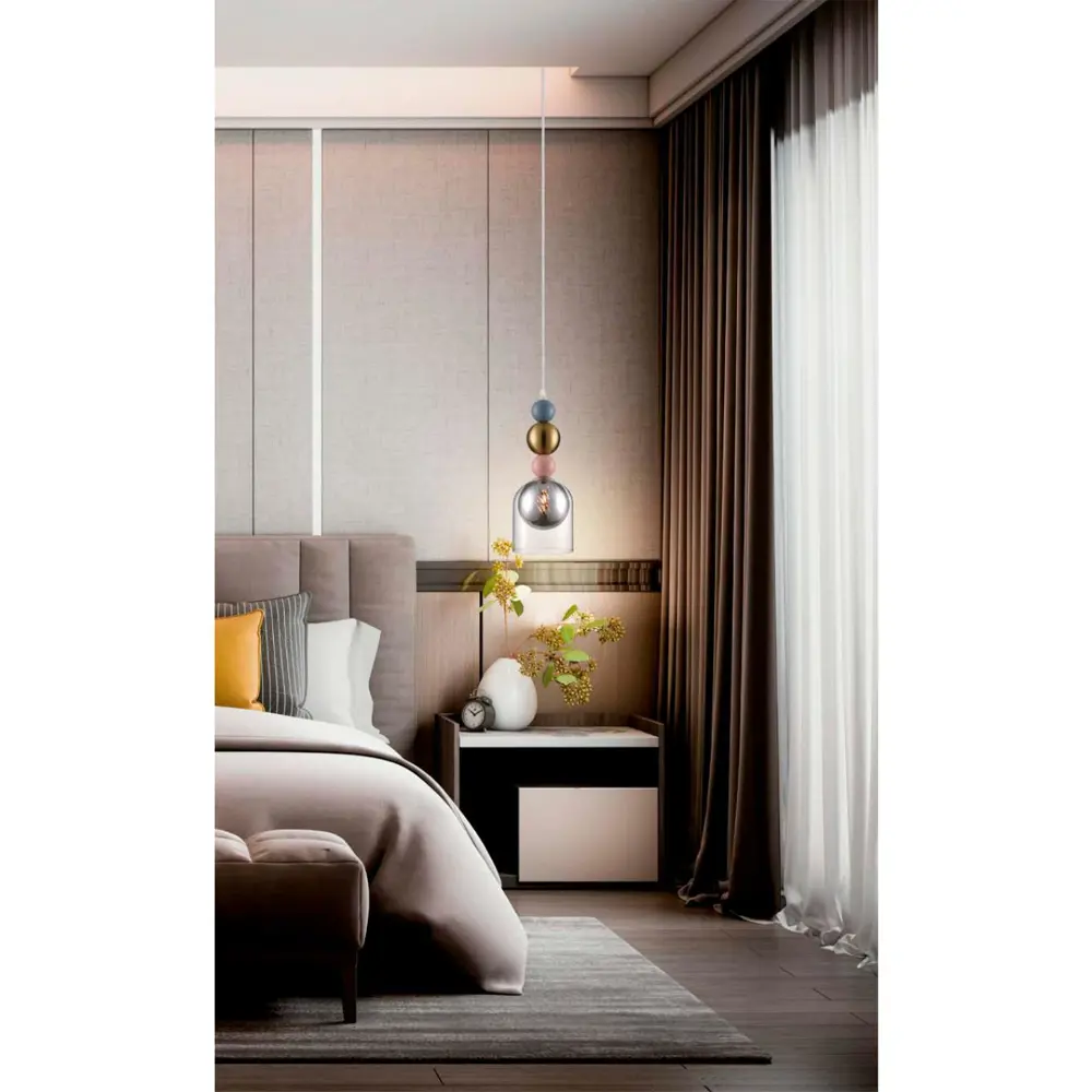 Фото 3 Светильник подвесной Lumion Gallo 8066-1a 1 лампа 1 м² цвет хром Фото 3 Светильник подвесной Lumion Gallo 8066-1a 1 лампа 1 м² цвет хром