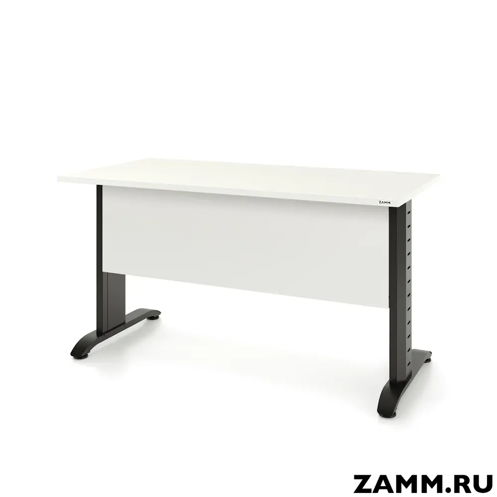 Фото Письменный стол ПС-28447.60x140:AA.25/05-01 Zamm Альфа (Тип 1) 140x75x60 см Металл цвет белый