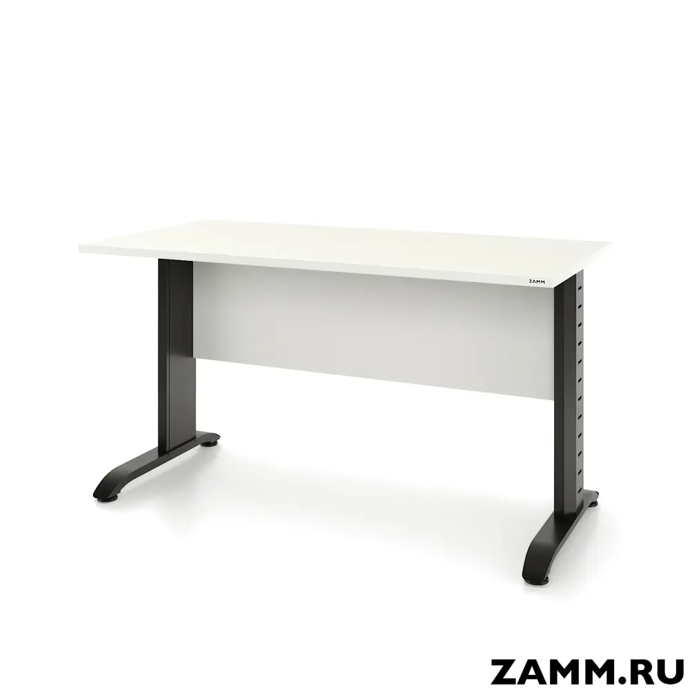 Фото 2 Письменный стол ПС-28447.60x140:AA.25/05-01 Zamm Альфа (Тип 1) 140x75x60 см Металл цвет белый