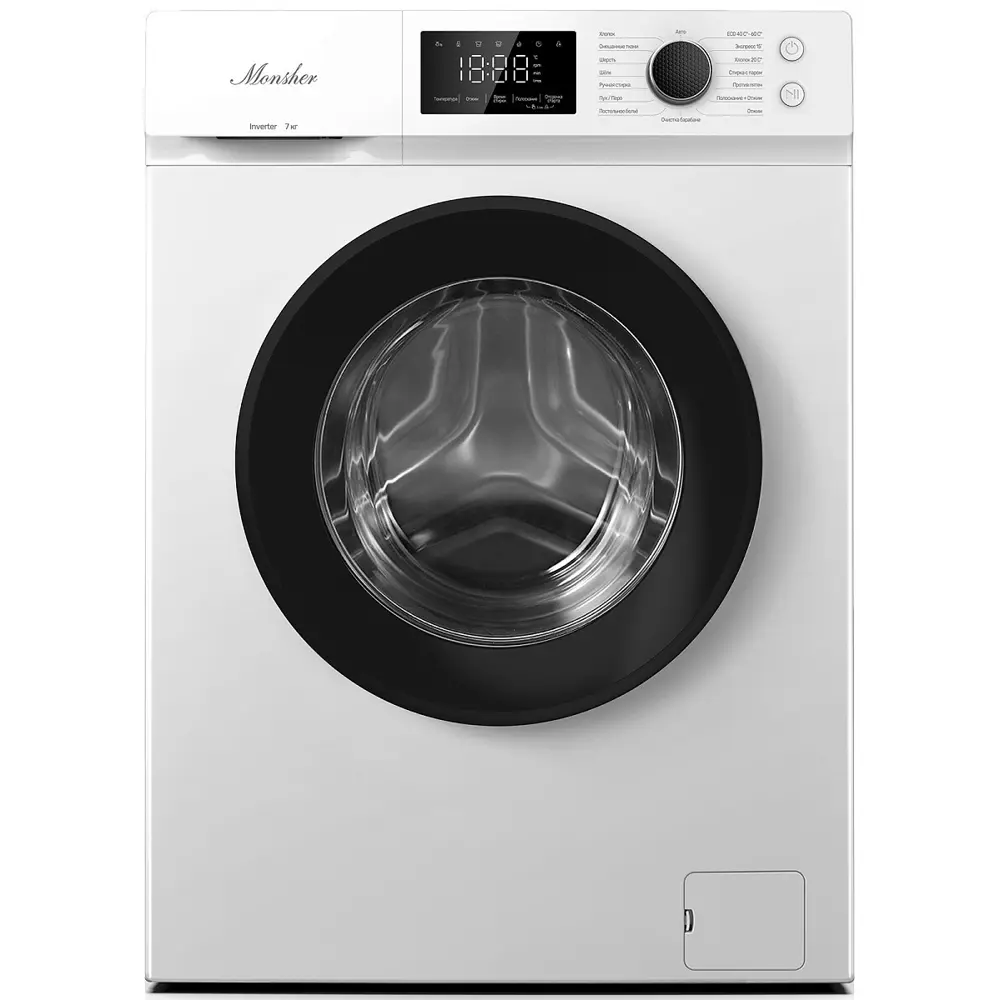 Фото Стиральная машина Monsher Mwm 450 blanc 60x84x45 см 7 кг цвет белый Фото Стиральная машина Monsher Mwm 450 blanc 60x84x45 см 7 кг цвет белый