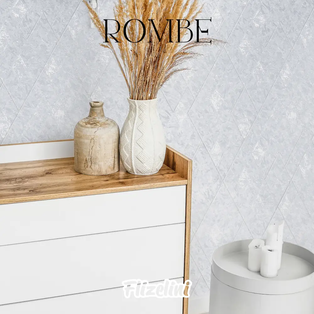 Фото 2 Обои флизелиновые Flizelini Rombe 1935-21 1.06 м, светло-серые Фото 2 Обои флизелиновые Flizelini Rombe 1935-21 1.06 м, светло-серые