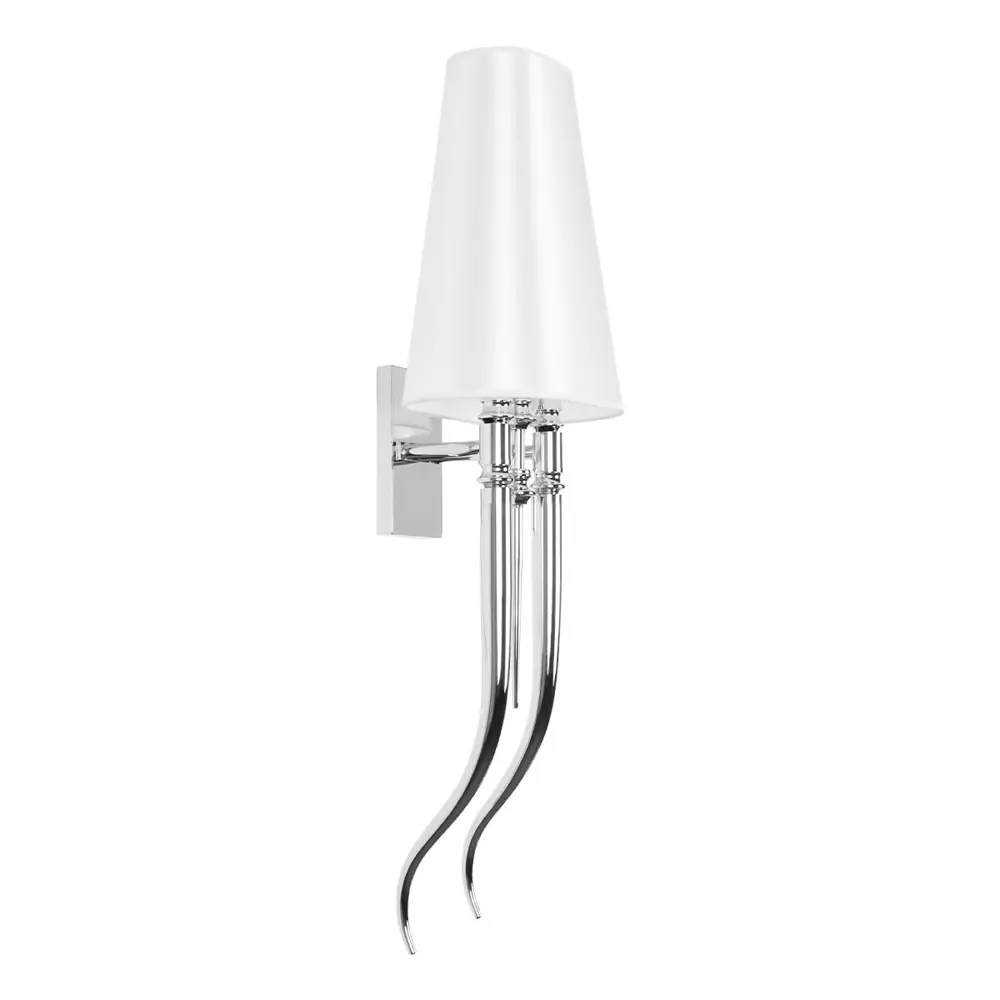 Фото 4 Настенный светильник Loft It Brunilde 10207w-l chrome цвет хром/белый
