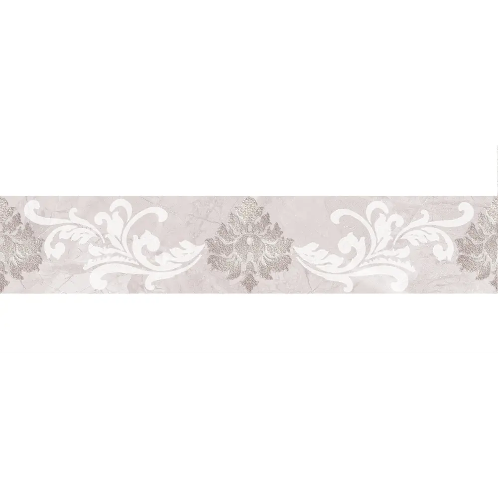 Фото Бордюр KERLIFE DELICATO PERLA 31.5x6.2 цвет серый/серебристый Фото Бордюр KERLIFE DELICATO PERLA 31.5x6.2 цвет серый/серебристый