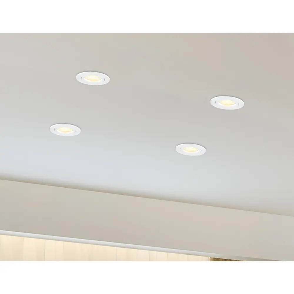 Фото 9 Светильник точечный встраиваемый светодиодный Ambrella Light Tn102450 2 м² под отверстие 6.3 см цвет белый Фото 9 Светильник точечный встраиваемый светодиодный Ambrella Light Tn102450 2 м² под отверстие 6.3 см цвет белый