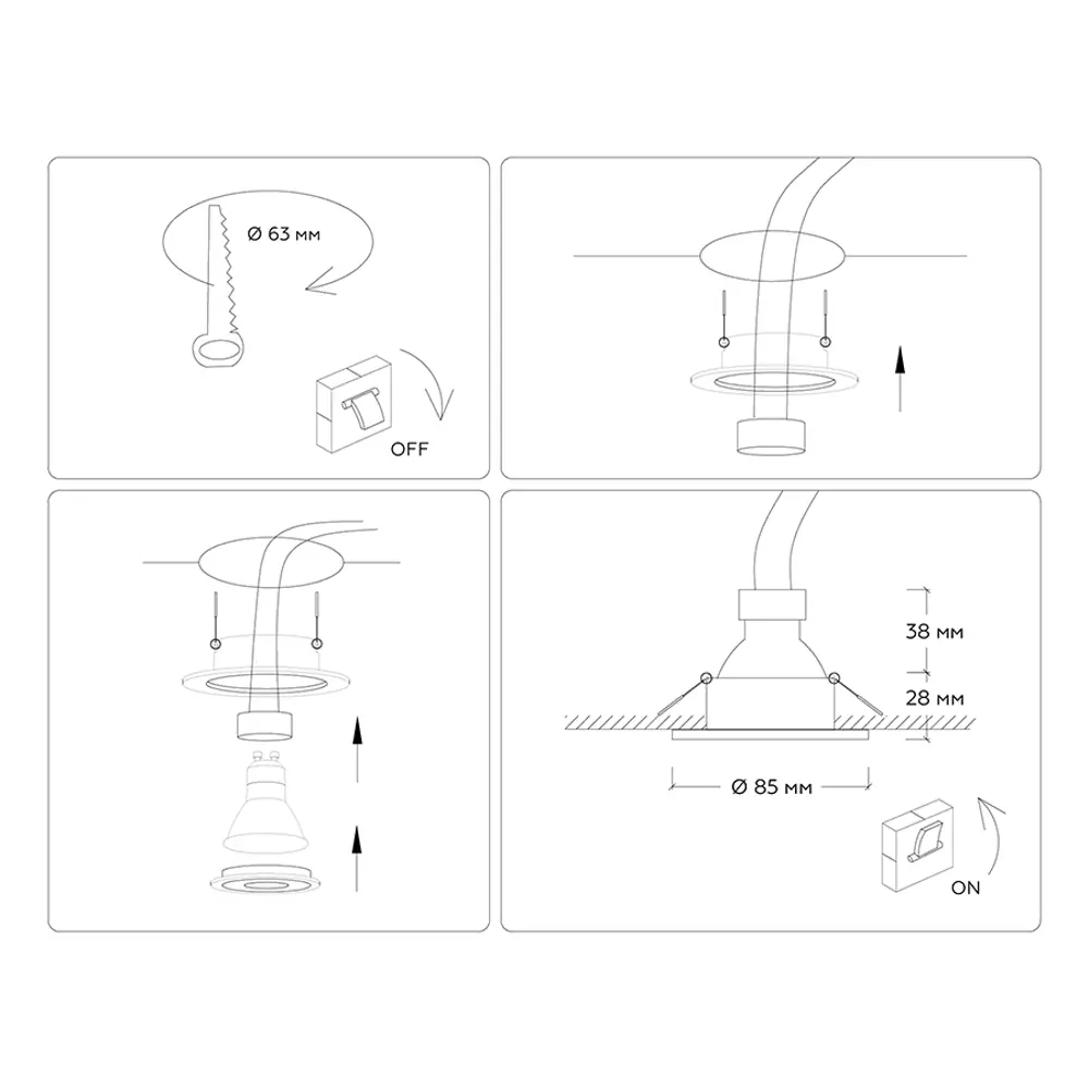 Фото 8 Светильник точечный встраиваемый светодиодный Ambrella Light Tn102450 2 м² под отверстие 6.3 см цвет белый Фото 8 Светильник точечный встраиваемый светодиодный Ambrella Light Tn102450 2 м² под отверстие 6.3 см цвет белый