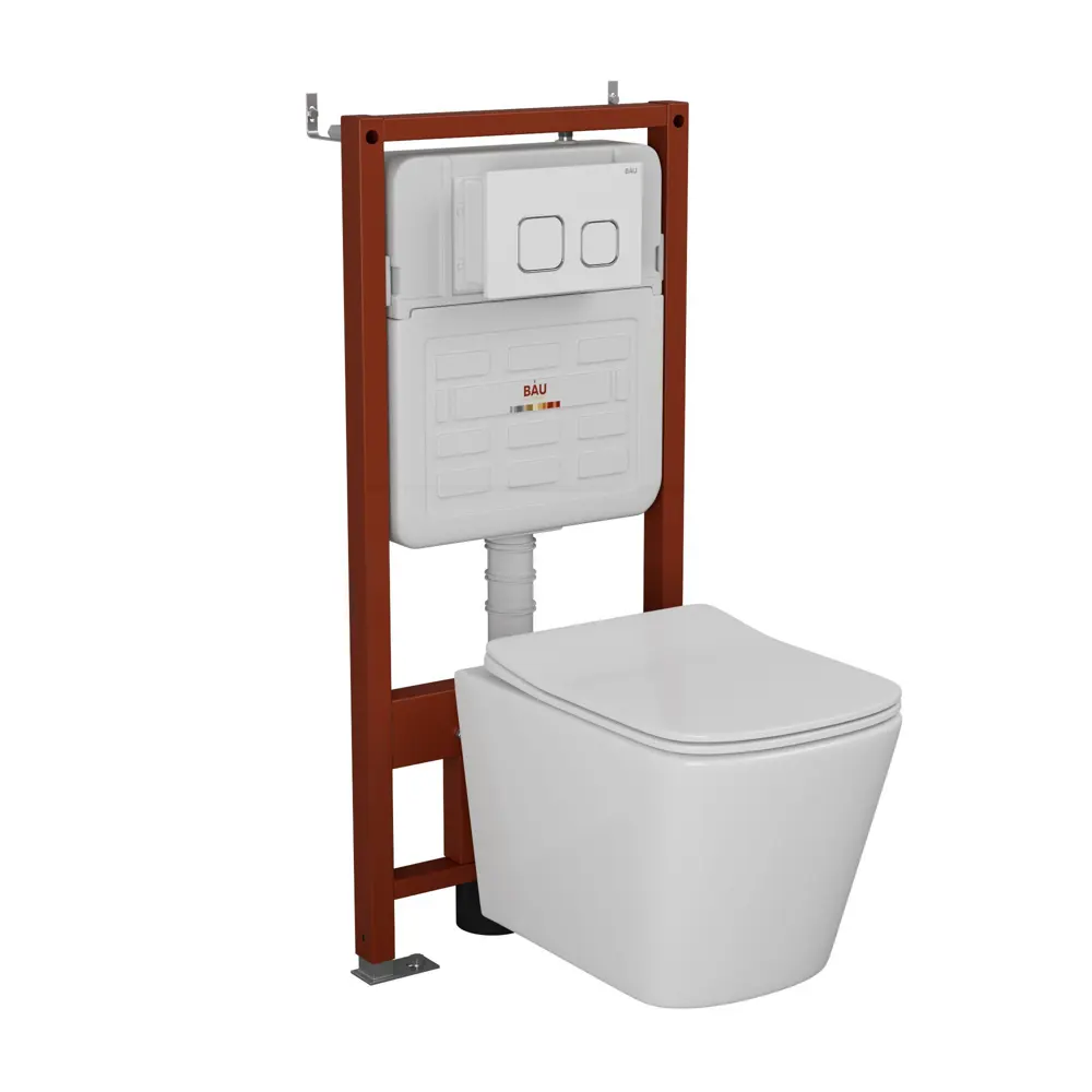 Фото Комплект BAUEDGE E458103-BS0001-HQ5-E00104 6 в 1: инсталляция IDEAL унитаз безободковый Stil Hurricane-5 сиденье быстросъемное микролифт кнопка Strike Фото Комплект BAUEDGE E458103-BS0001-HQ5-E00104 6 в 1: инсталляция IDEAL унитаз безободковый Stil Hurricane-5 сиденье быстросъемное микролифт кнопка Strike