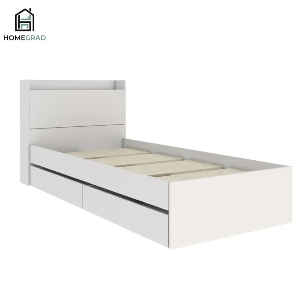 Фото 5 Кровать Homegrad ЦБ-00018011 96 x 90 x 222 см ЛДСП цвет белый Фото 5 Кровать Homegrad ЦБ-00018011 96 x 90 x 222 см ЛДСП цвет белый
