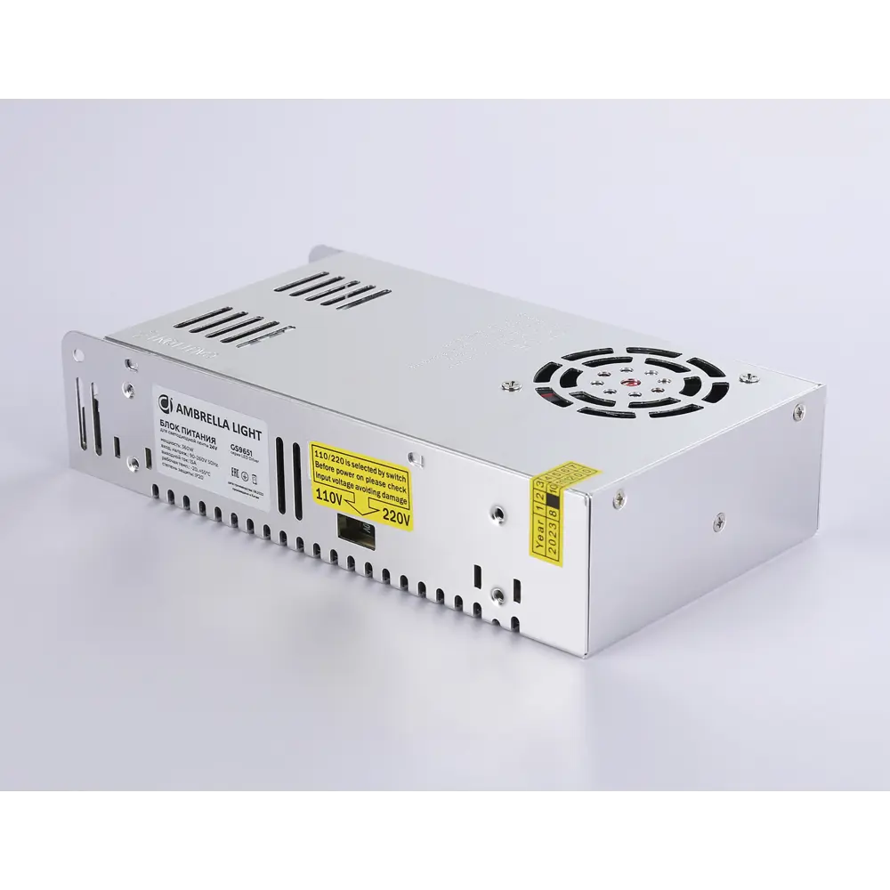 Фото 6 Блок питания для светодиодной ленты Ambrella Light 24 В 360 Вт 15A IP20 90-260 В 215x115x50 Фото 6 Блок питания для светодиодной ленты Ambrella Light 24 В 360 Вт 15A IP20 90-260 В 215x115x50