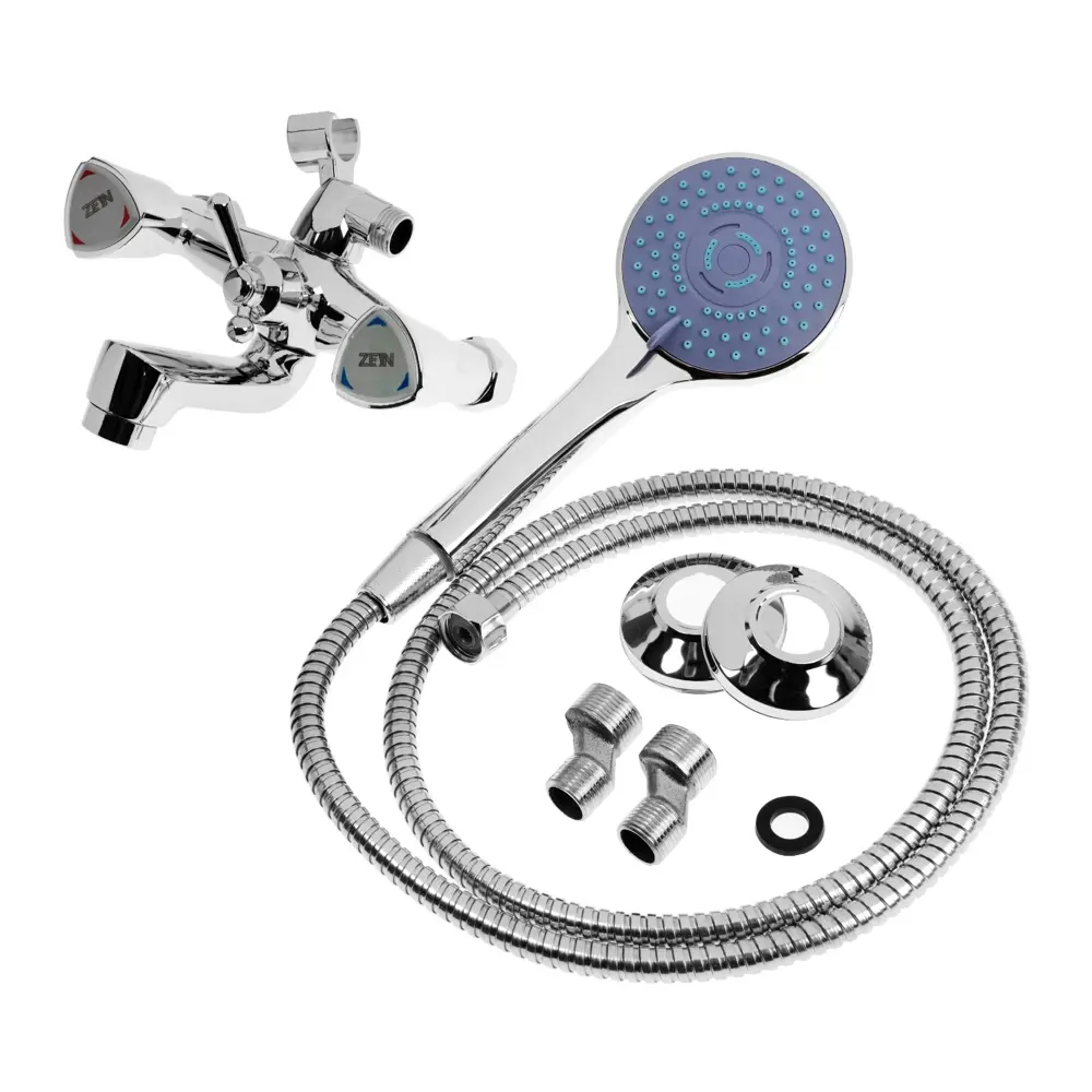 Фото 9 Смеситель для ванны Zein 9932035 цвет серый/серебристый Фото 9 Смеситель для ванны Zein 9932035 цвет серый/серебристый