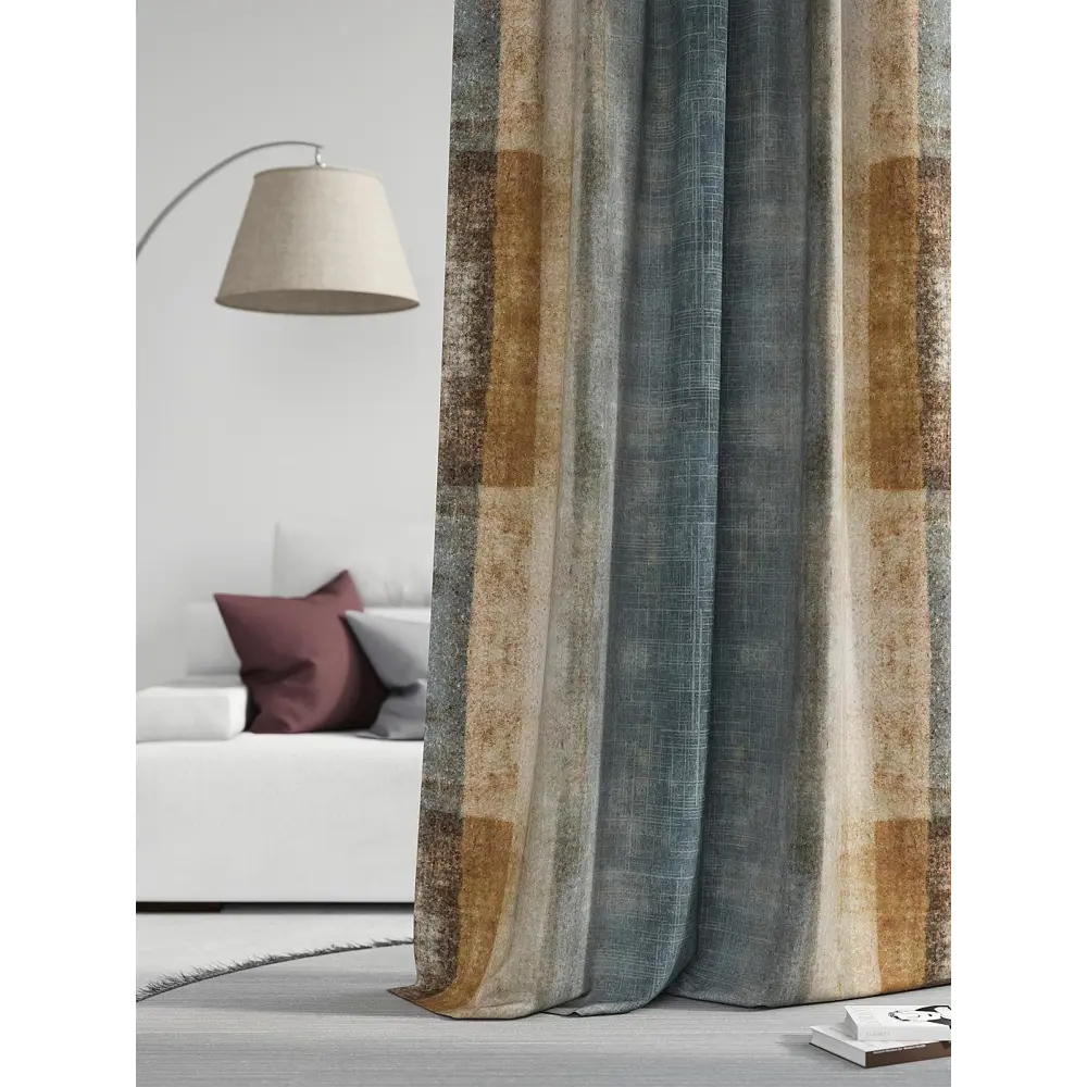 Фото 3 Штора на шторной ленте Comfy Way Нилсти - 55 CW593055-260, 260x150 см, цвет коричневый