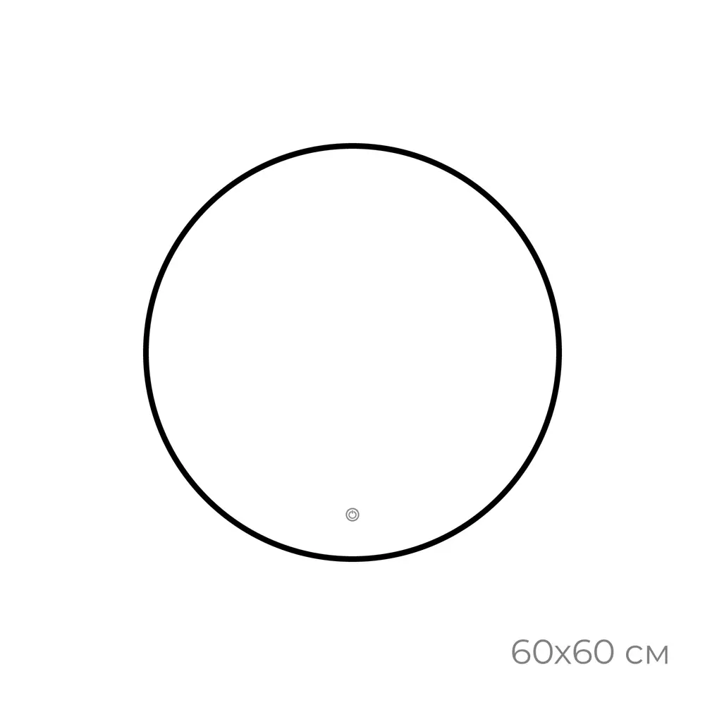Фото 4 Зеркало для ванной Fixsen FX-1060B с подсветкой LED круглое 60x60 см черное Фото 4 Зеркало для ванной Fixsen FX-1060B с подсветкой LED круглое 60x60 см черное