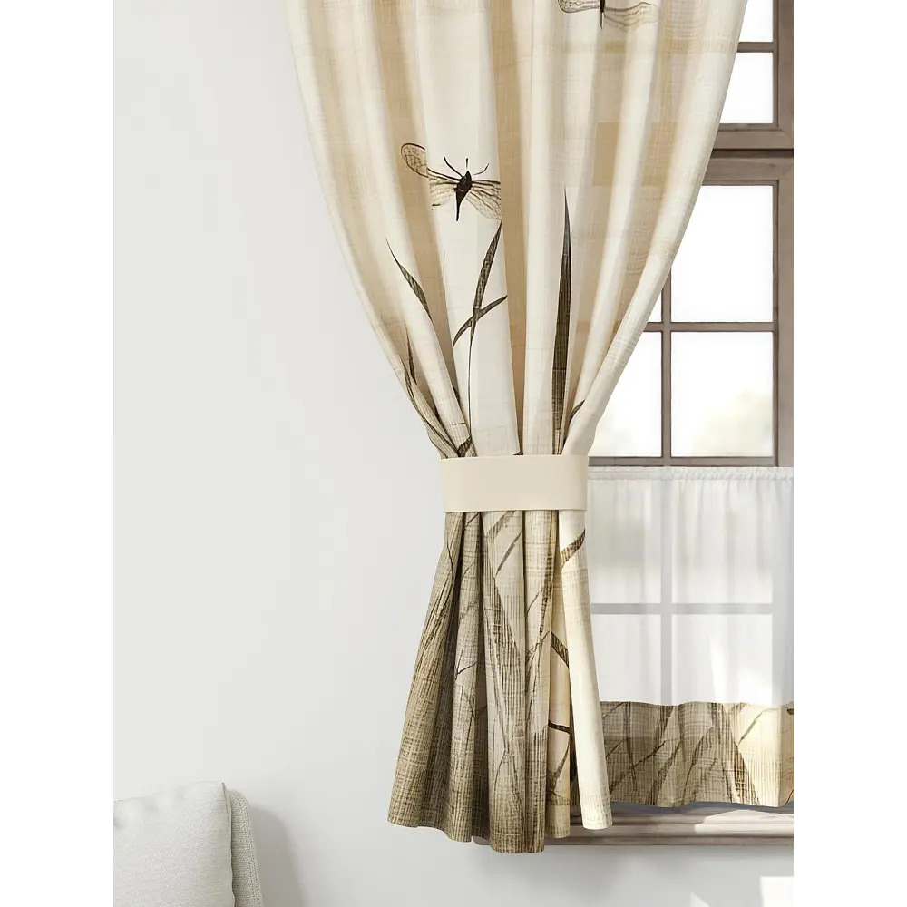 Фото 4 Комплект штор Comfy way Иномик - 40 CW705040-160 на шторной ленте 160x150 см цвет бежевый Фото 4 Комплект штор Comfy way Иномик - 40 CW705040-160 на шторной ленте 160x150 см цвет бежевый