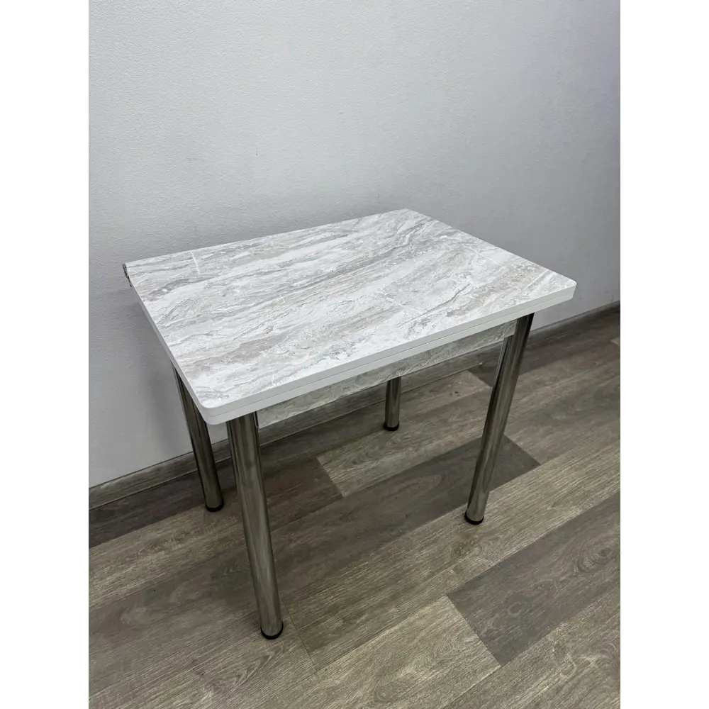 Фото 8 Кухонный стол прямоугольный Solarius Бриз 58x78 см ЛДСП цвет хром/серый/серебристый Фото 8 Кухонный стол прямоугольный Solarius Бриз 58x78 см ЛДСП цвет хром/серый/серебристый