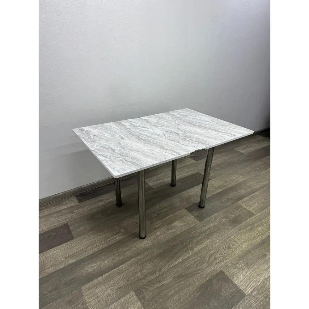 Фото 3 Кухонный стол прямоугольный Solarius Бриз 58x78 см ЛДСП цвет хром/серый/серебристый Фото 3 Кухонный стол прямоугольный Solarius Бриз 58x78 см ЛДСП цвет хром/серый/серебристый