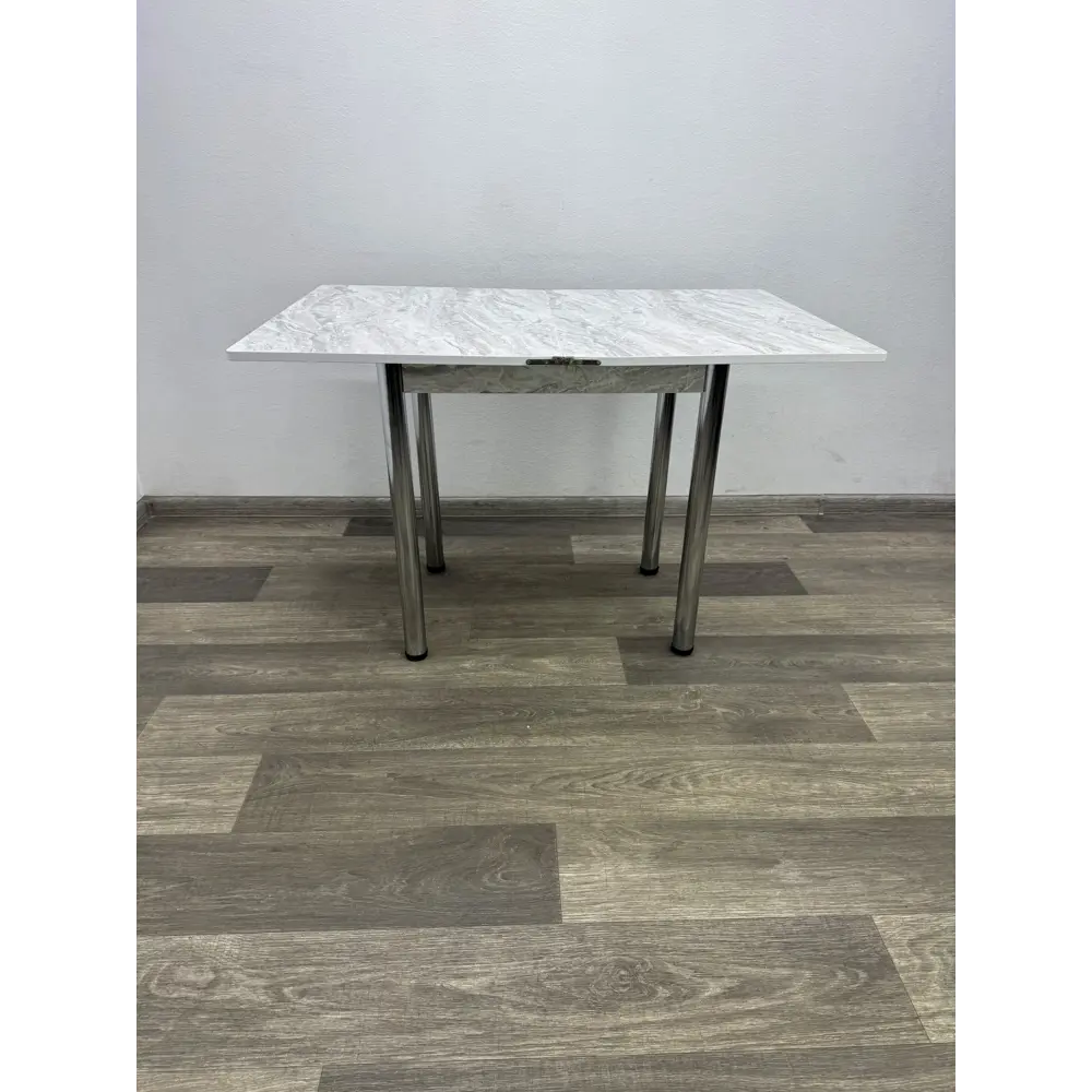 Фото 5 Кухонный стол прямоугольный Solarius Бриз 58x78 см ЛДСП цвет хром/серый/серебристый Фото 5 Кухонный стол прямоугольный Solarius Бриз 58x78 см ЛДСП цвет хром/серый/серебристый