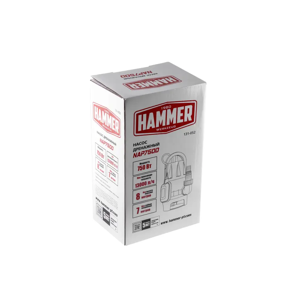 Фото 8 Насос погружной дренажный Hammer Nap750d грязная вода расход 13000 л/ч Фото 8 Насос погружной дренажный Hammer Nap750d грязная вода расход 13000 л/ч