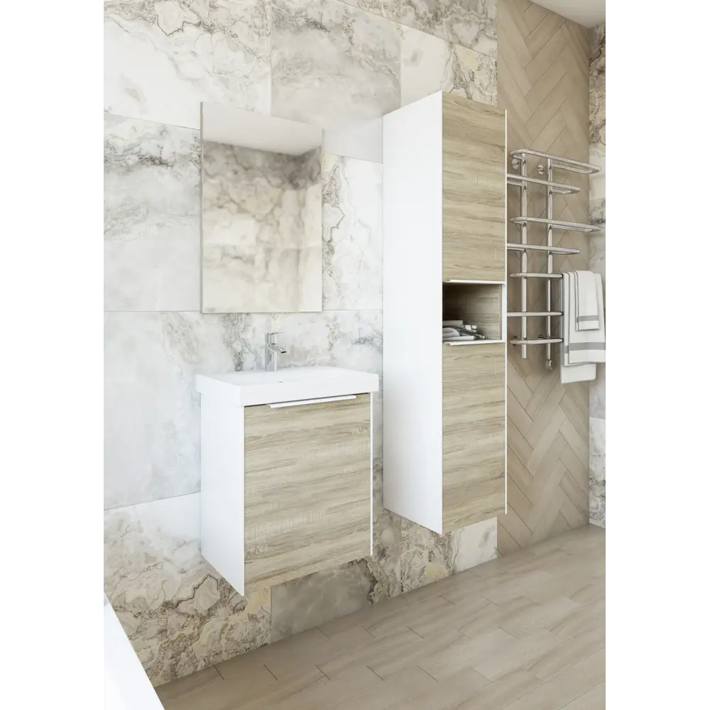 Фото 4 Тумба под раковину SANFLOR Барселона С08351 50 Дуб Сонома Фото 4 Тумба под раковину SANFLOR Барселона С08351 50 Дуб Сонома