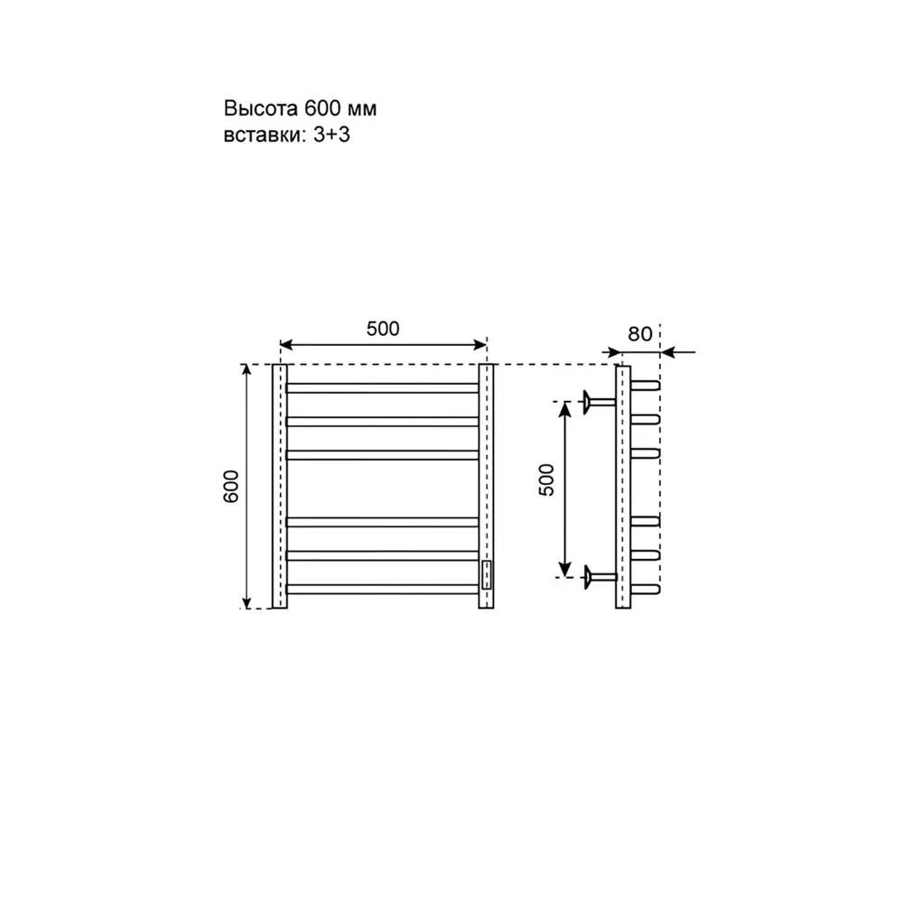 Фото 4 Полотенцесушитель электрический Primoclima Step E Graphite 150x600 мм 102 Вт с терморегулятором лесенка цвет графитовый матовый Фото 4 Полотенцесушитель электрический Primoclima Step E Graphite 150x600 мм 102 Вт с терморегулятором лесенка цвет графитовый матовый