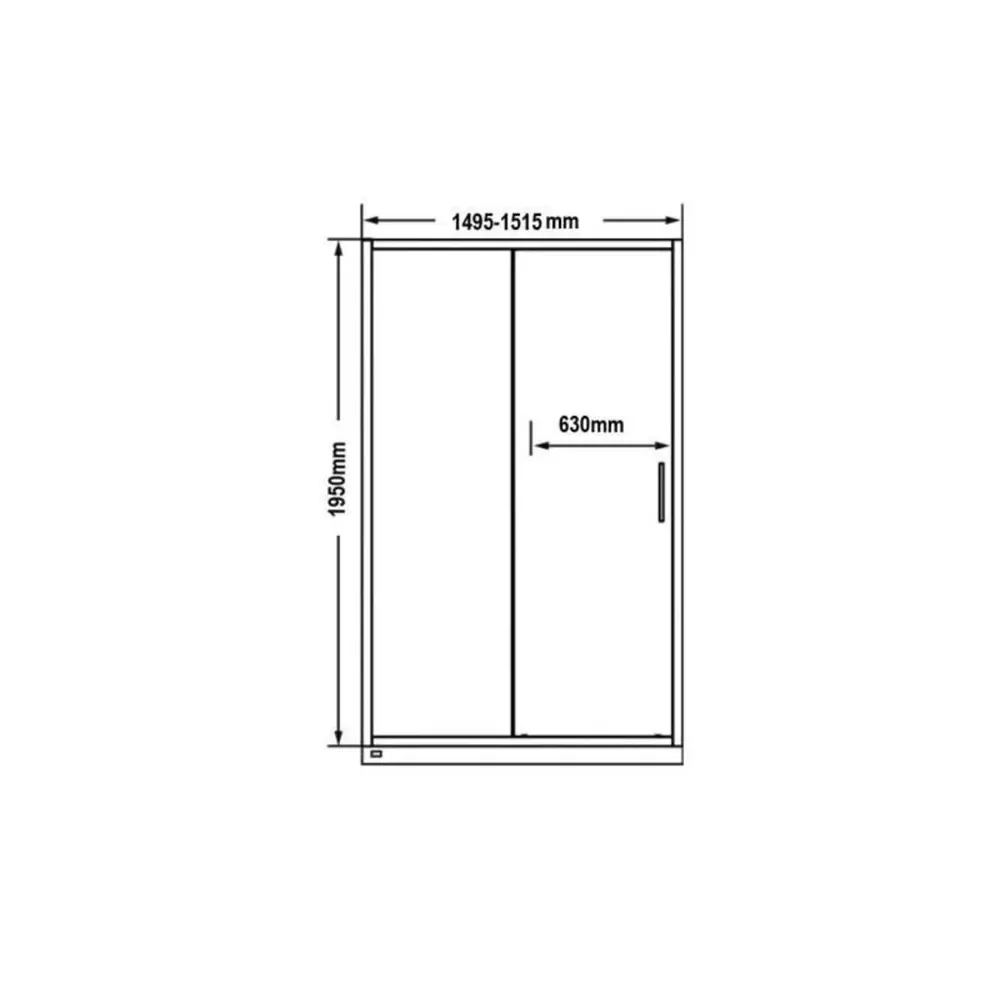 Фото 4 Душевая дверь Doccia GLASS150r/SA/5CHMT 150см эффект стекла матовый раздвижной Фото 4 Душевая дверь Doccia GLASS150r/SA/5CHMT 150см эффект стекла матовый раздвижной