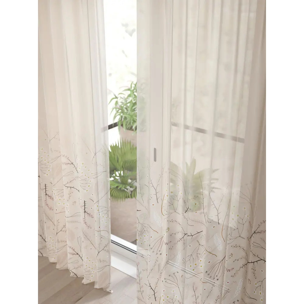 Фото 4 Тюль Comfy Way Алоуна - 18 CW580018-240 150x240 см на шторной ленте цвет бежевый 2 шт Фото 4 Тюль Comfy Way Алоуна - 18 CW580018-240 150x240 см на шторной ленте цвет бежевый 2 шт