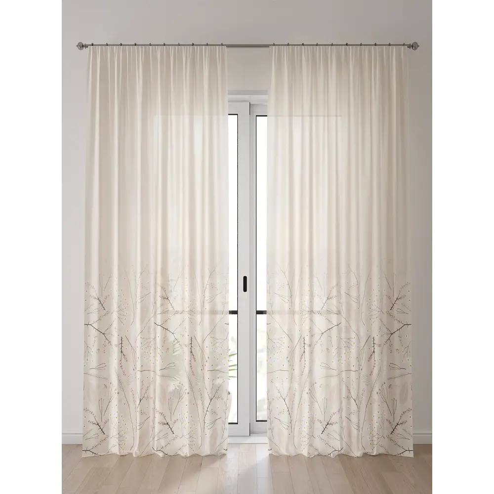 Фото Тюль Comfy Way Алоуна - 18 CW580018-240 150x240 см на шторной ленте цвет бежевый 2 шт Фото Тюль Comfy Way Алоуна - 18 CW580018-240 150x240 см на шторной ленте цвет бежевый 2 шт