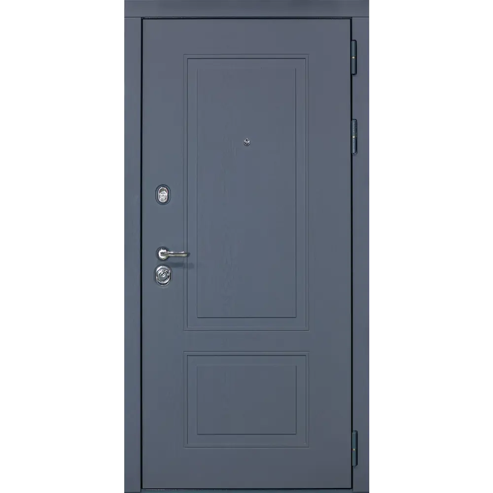 Фото 2 Входная дверь Diva STR МХ-38 205x96см правый цвет Д15 силк маус/ясень графит с зеркалом