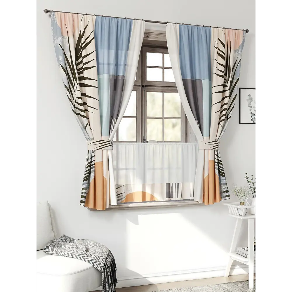 Фото 3 Комплект штор Comfy way Иномик - 20 CW705020-160 на шторной ленте 160x150 см цвет бежевый Фото 3 Комплект штор Comfy way Иномик - 20 CW705020-160 на шторной ленте 160x150 см цвет бежевый