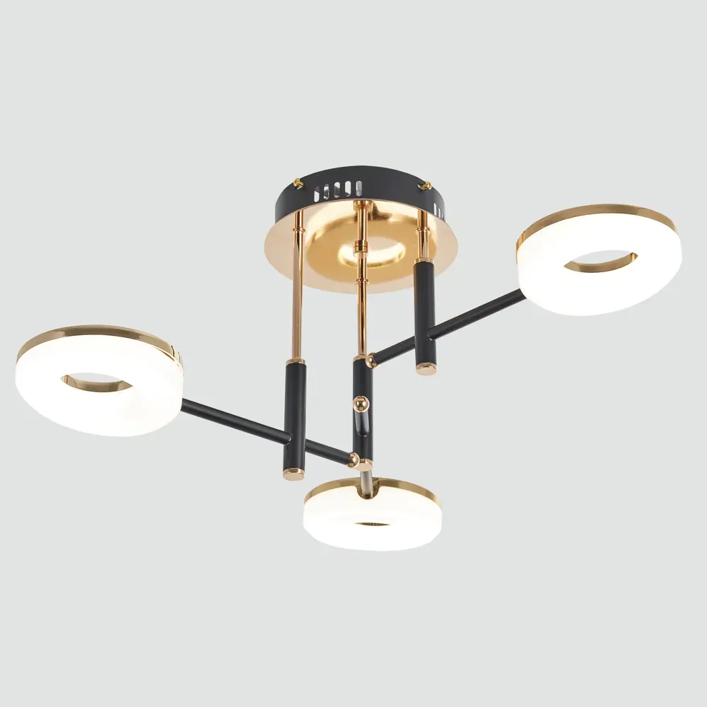 Фото Люстра на штанге светодиодная Arte Milano 3327.9992-3-d560/h260/led48w нейтральный белый свет цвет черный Фото Люстра на штанге светодиодная Arte Milano 3327.9992-3-d560/h260/led48w нейтральный белый свет цвет черный