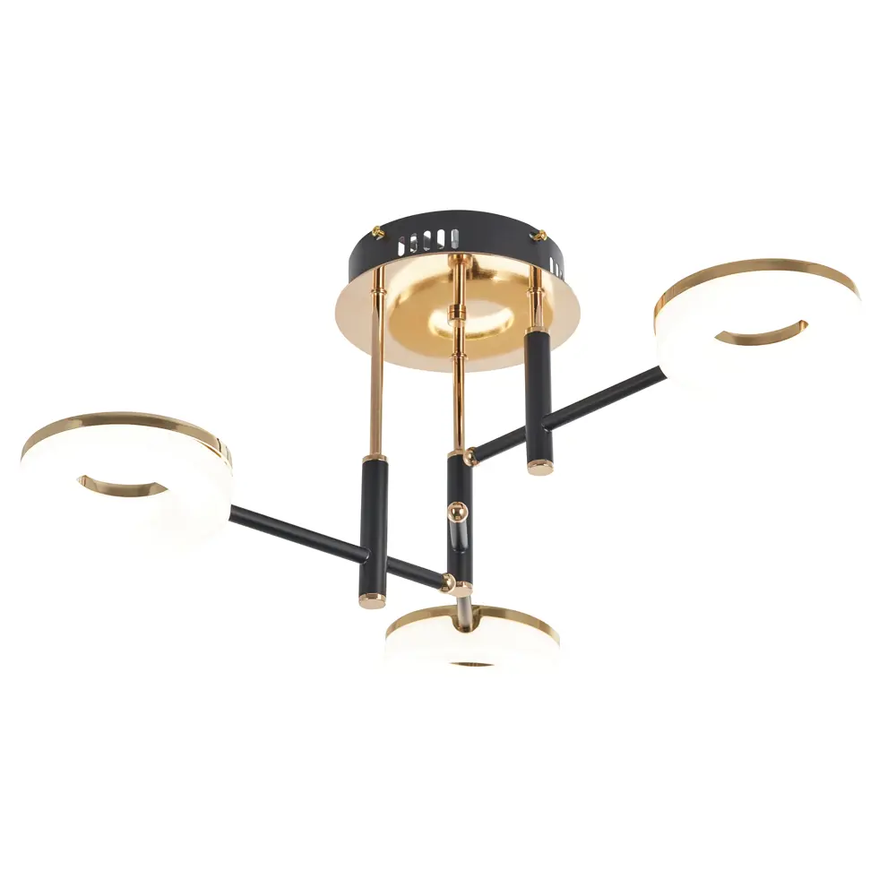 Фото 4 Люстра на штанге светодиодная Arte Milano 3327.9992-3-d560/h260/led48w нейтральный белый свет цвет черный Фото 4 Люстра на штанге светодиодная Arte Milano 3327.9992-3-d560/h260/led48w нейтральный белый свет цвет черный