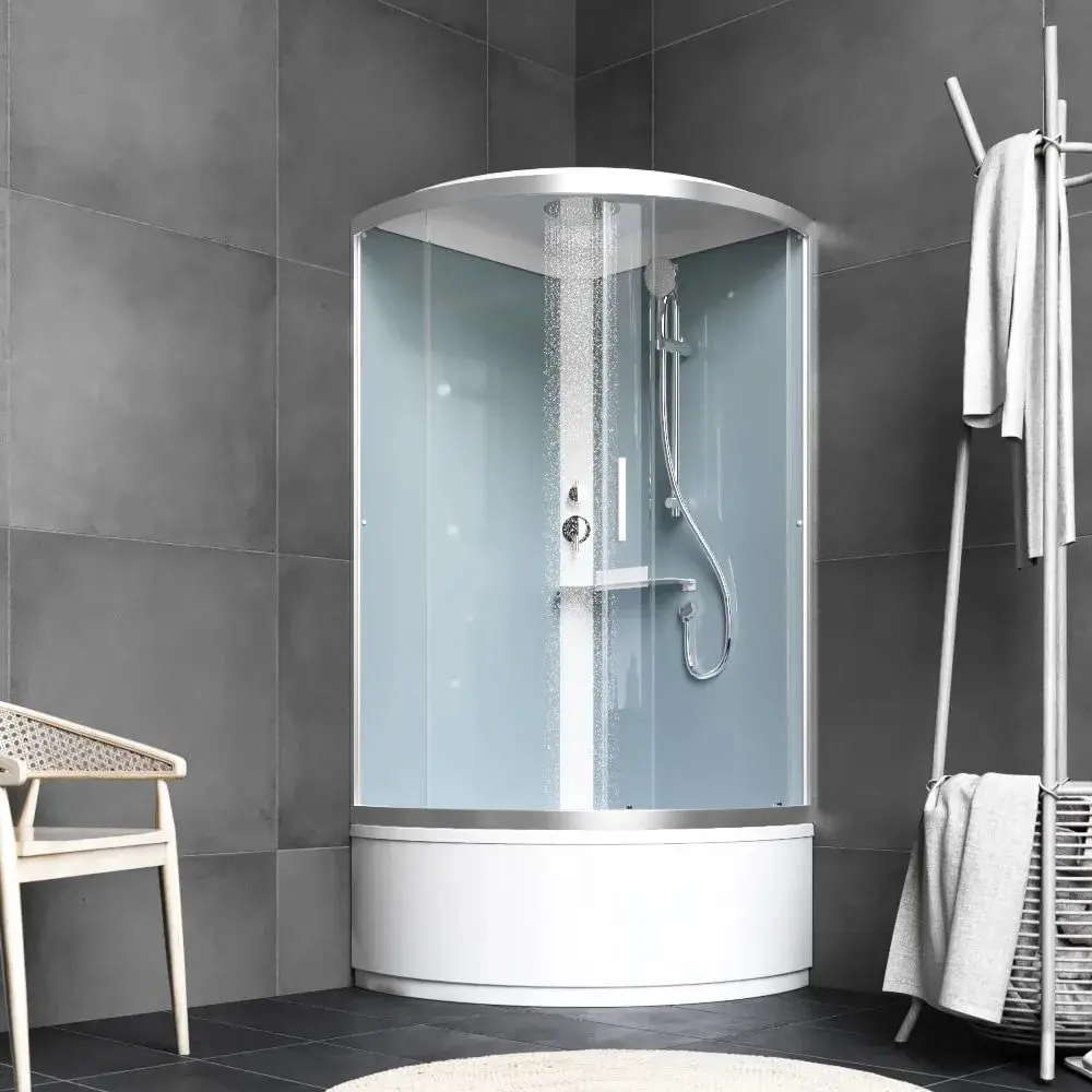 Фото Душевая кабина AM.PM X-Joy Deep W88C-401A-090WT 90x90 см с крышей высокий поддон