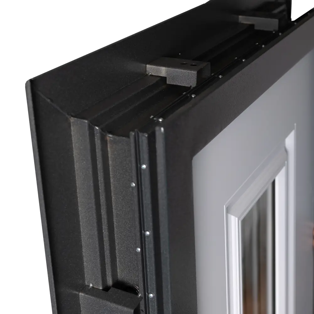 Фото 8 Входная дверь Unicorn Dorf glass правый 205x96см цвет букле графит/белая матовая Фото 8 Входная дверь Unicorn Dorf glass правый 205x96см цвет букле графит/белая матовая