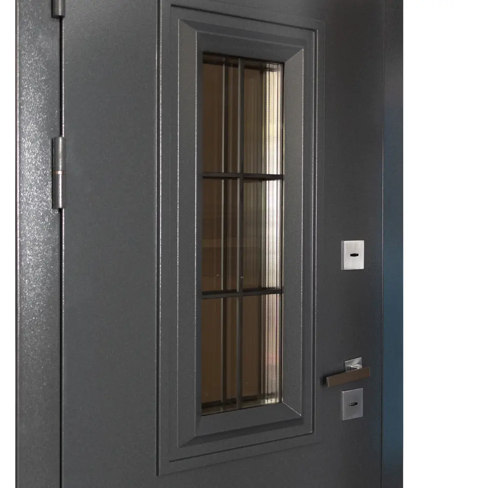 Фото 15 Входная дверь Unicorn Dorf glass правый 205x96см цвет букле графит/белая матовая Фото 15 Входная дверь Unicorn Dorf glass правый 205x96см цвет букле графит/белая матовая