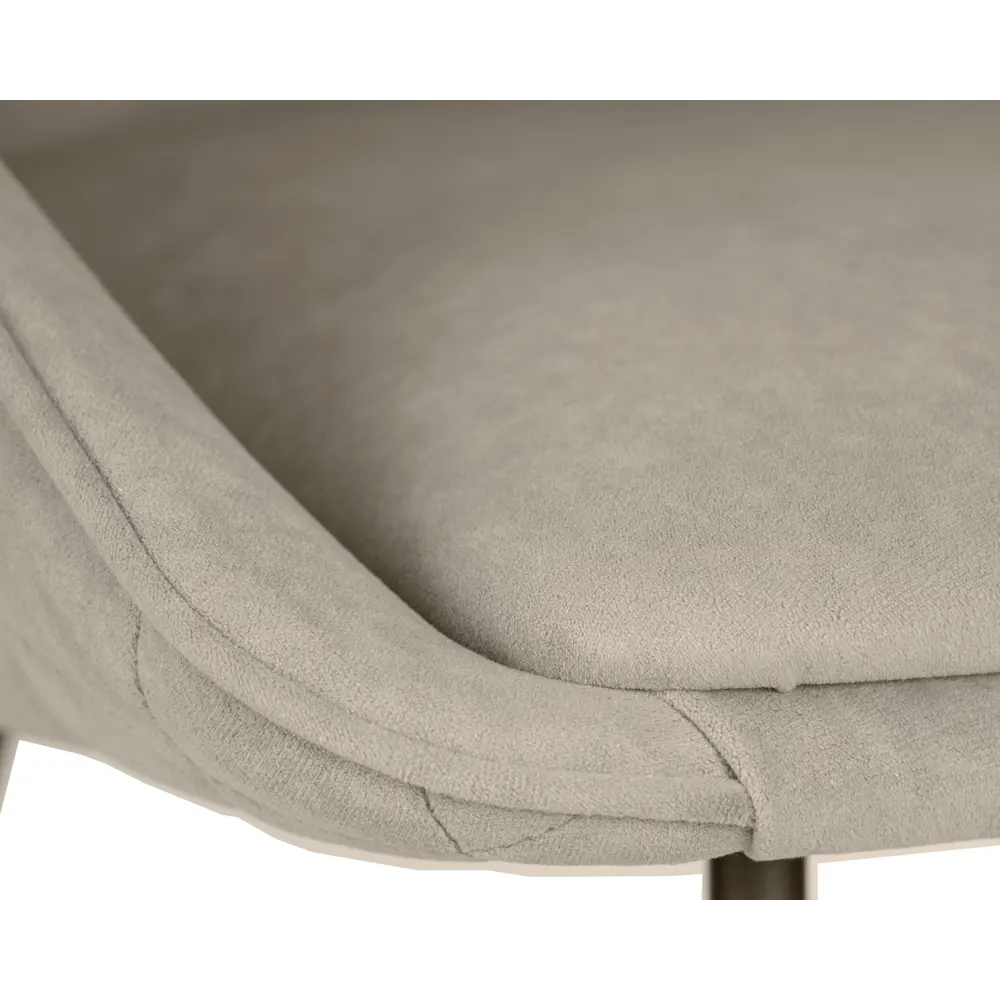 Фото 6 Кухонный стул Dobrin Stella 51x51x57.5 см текстилен цвет какао ножки черные