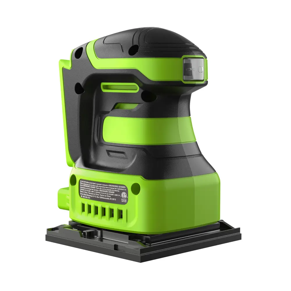 Фото 4 Вибрационная шлифовальная машина аккумуляторная Greenworks G24SS14 24 В Li-Ion 140x115 мм, без АКБ и ЗУ Фото 4 Вибрационная шлифовальная машина аккумуляторная Greenworks G24SS14 24 В Li-Ion 140x115 мм, без АКБ и ЗУ