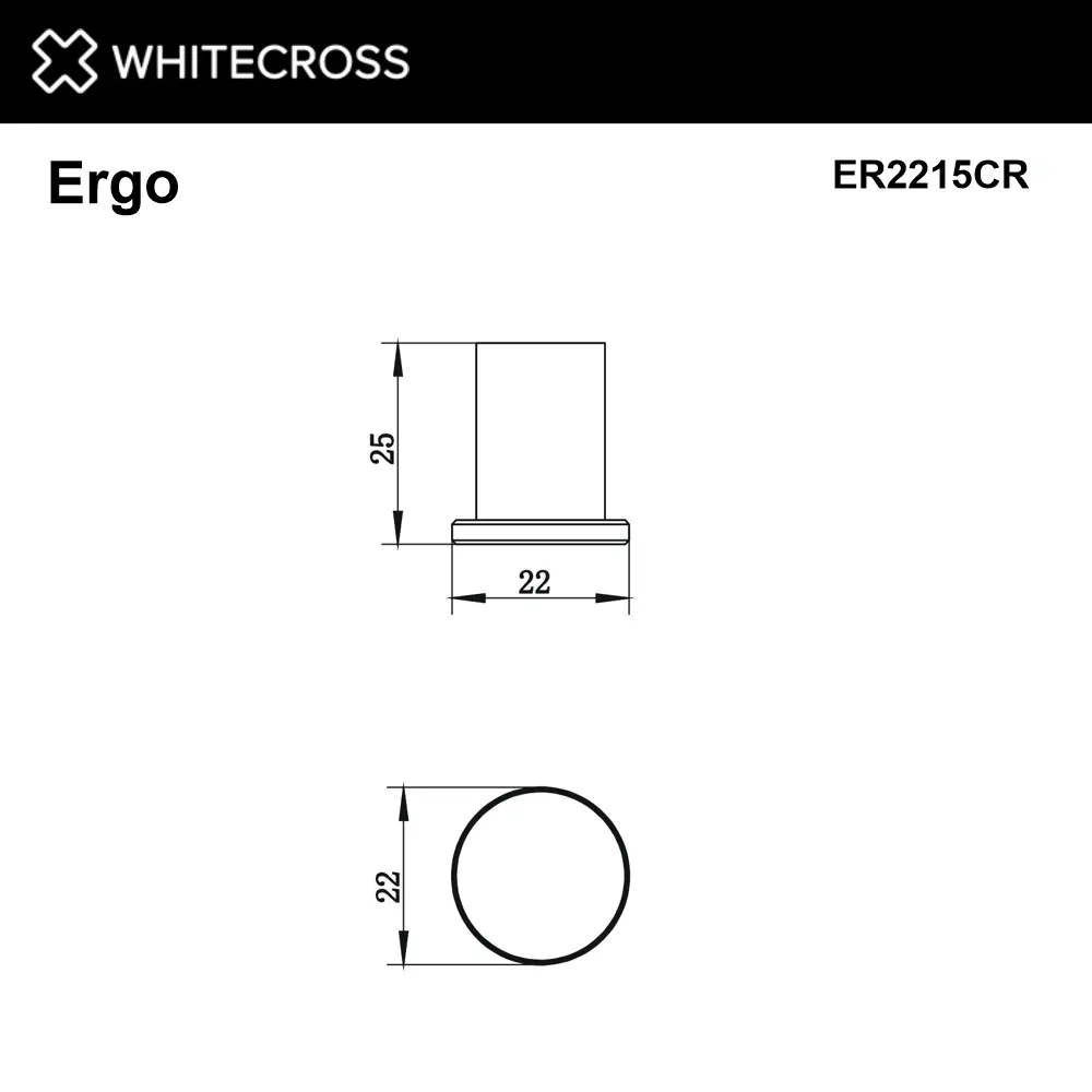 Фото 2 Крючок для ванной WHITECROSS ERGO ER2215CR цвет хром Фото 2 Крючок для ванной WHITECROSS ERGO ER2215CR цвет хром