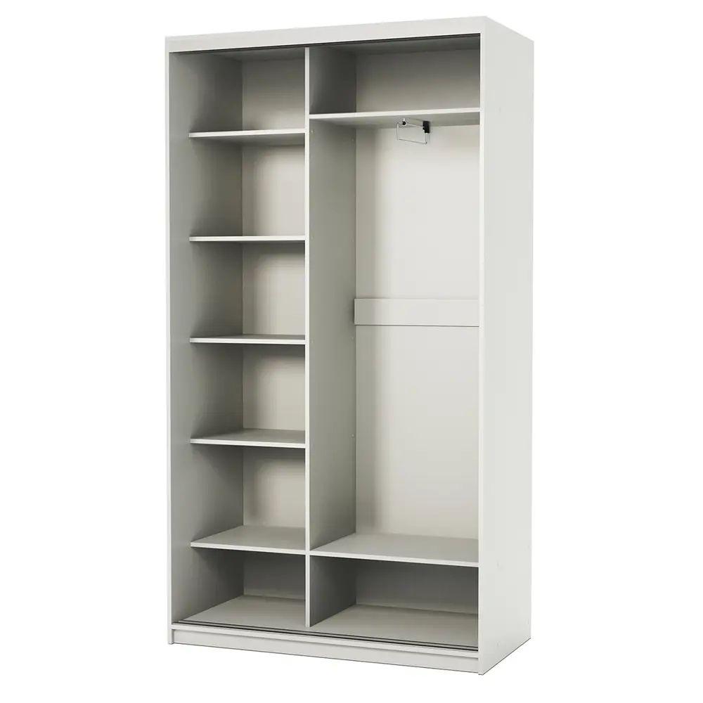 Фото 4 Шкаф-купе Гамма 240x160x45 см 7 полок ЛДСП цвет белый Фото 4 Шкаф-купе Гамма 240x160x45 см 7 полок ЛДСП цвет белый