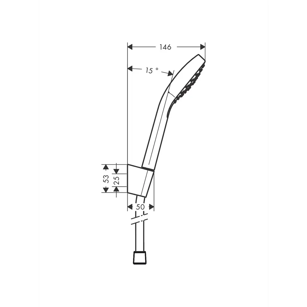 Фото 3 Душевой набор Hansgrohe Croma Select E 26412400 1 режим цвет хром Фото 3 Душевой набор Hansgrohe Croma Select E 26412400 1 режим цвет хром