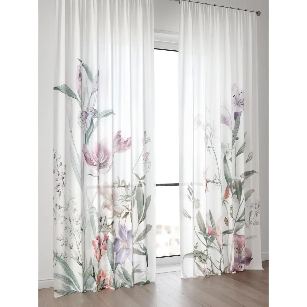 Фото 3 Тюль Comfy Way Алоуна - 185 CW580185-240 150x240 см на шторной ленте цвет белый 2 шт Фото 3 Тюль Comfy Way Алоуна - 185 CW580185-240 150x240 см на шторной ленте цвет белый 2 шт