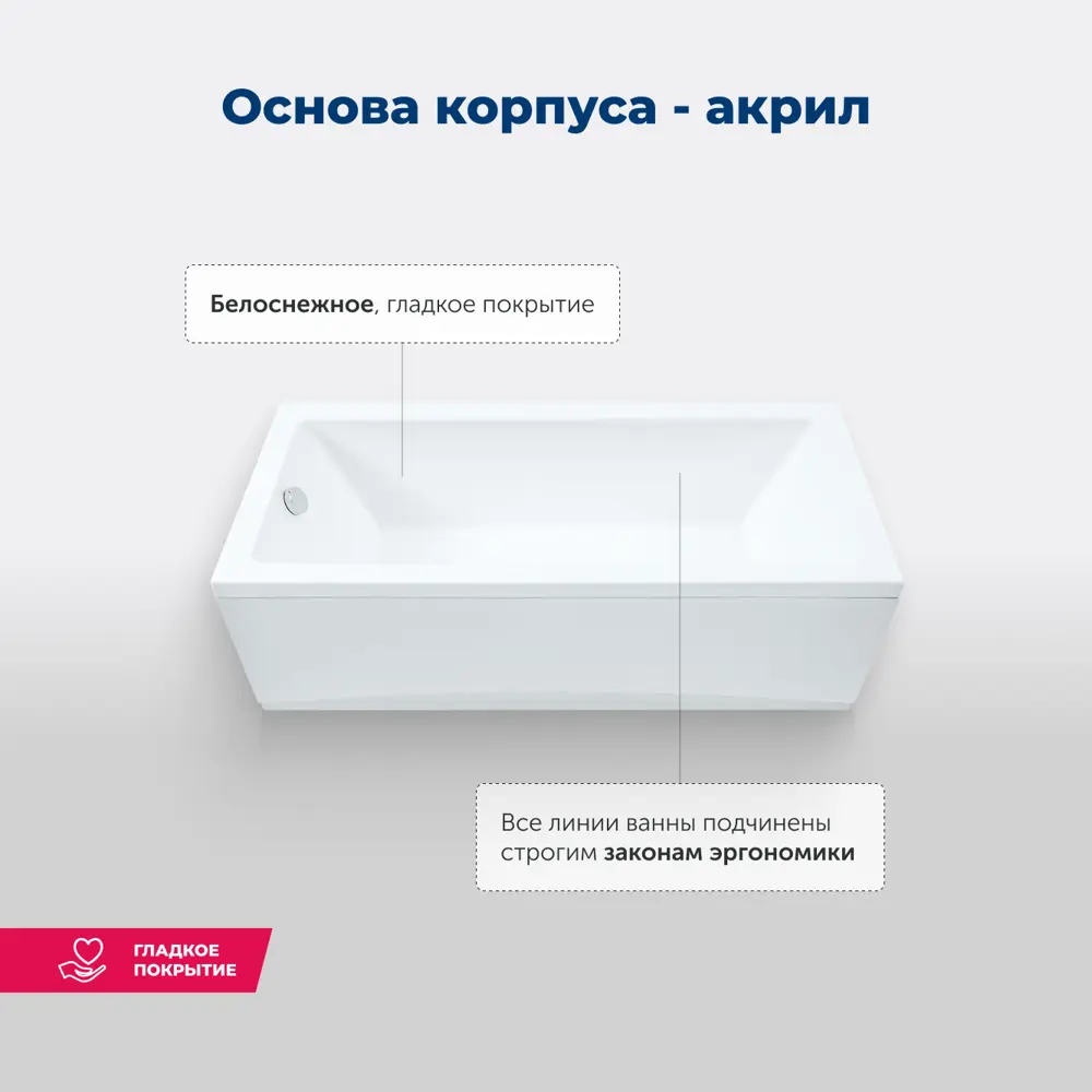 Фото 6 Ванна акриловая Aquanet Grace 180x80 Комплект 4 в 1: Ванна, каркас, фронтальная и боковая панели Фото 6 Ванна акриловая Aquanet Grace 180x80 Комплект 4 в 1: Ванна, каркас, фронтальная и боковая панели