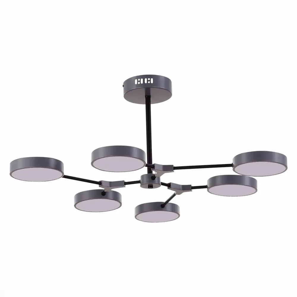 Фото 2 Светильник настенно-потолочный светодиодный ST LUCE SLE6003-702-06 Monta 21 м² холодный белый свет цвет серый Фото 2 Светильник настенно-потолочный светодиодный ST LUCE SLE6003-702-06 Monta 21 м² холодный белый свет цвет серый