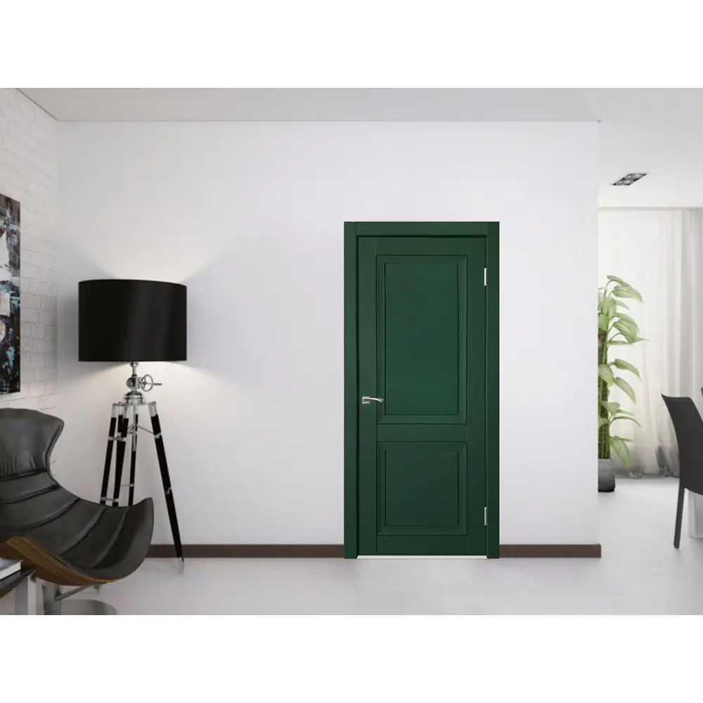 Фото 4 Комплект межкомнатной двери Uberture Деканто 1 глухая 200x60см ПВХ цвет barhat green с коробом и наличниками Фото 4 Комплект межкомнатной двери Uberture Деканто 1 глухая 200x60см ПВХ цвет barhat green с коробом и наличниками