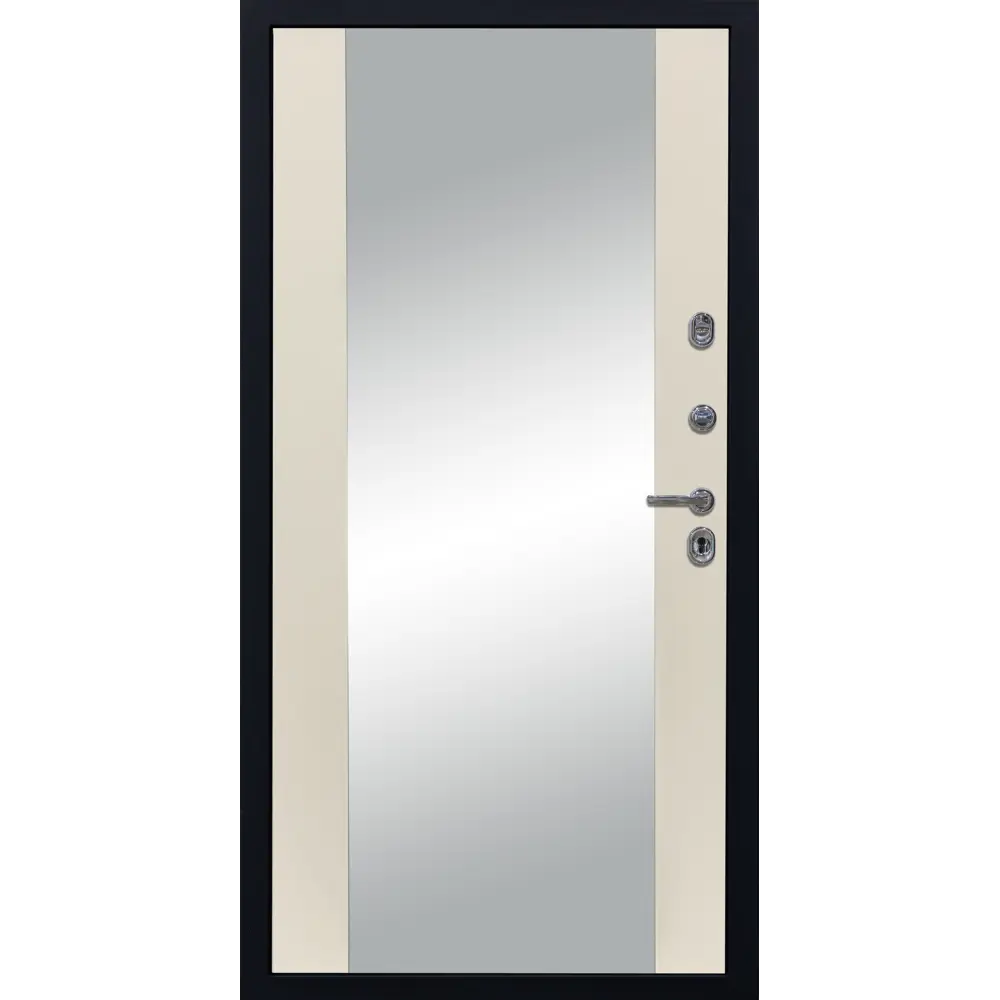 Фото 2 Входная дверь Diva STR МХ-29 205x96см правый цвет Д15 софт шампань/ясень графит с зеркалом