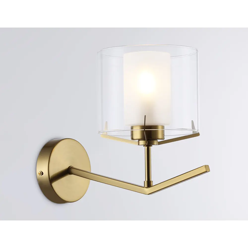 Фото 3 Настенный светильник Ambrella light High light Lh57010 цвет белый матовый/латунь Фото 3 Настенный светильник Ambrella light High light Lh57010 цвет белый матовый/латунь
