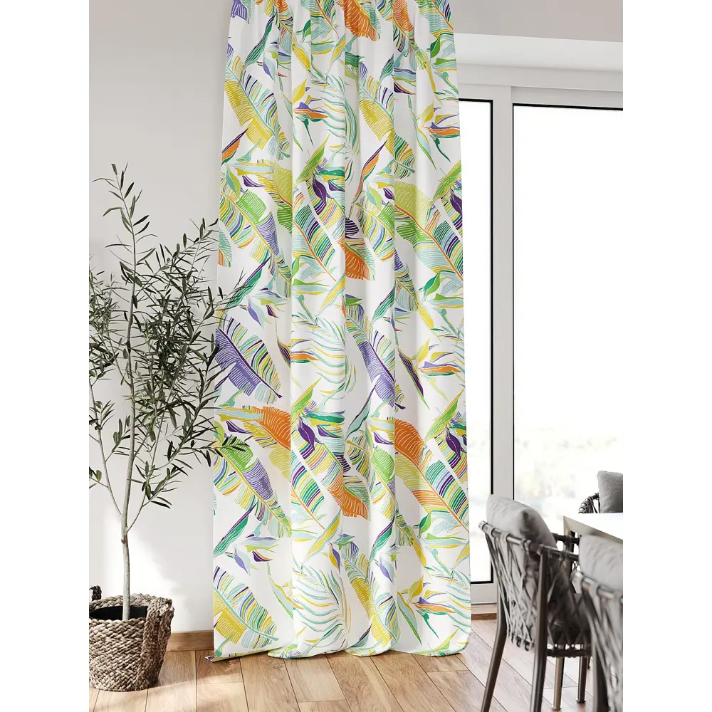 Фото Штора блэкаут на шторной ленте Comfy Way Флонтос - 104 CW594104-260, 260x150 см, цвет зеленый Фото Штора блэкаут на шторной ленте Comfy Way Флонтос - 104 CW594104-260, 260x150 см, цвет зеленый