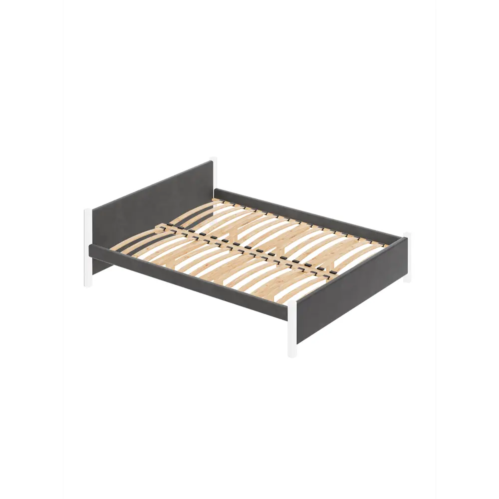 Фото Кровать Solarius Двуспальная Классика мягкая 1357 150 x 63 x 200 см массив сосны цвет темно-серый/белый Фото Кровать Solarius Двуспальная Классика мягкая 1357 150 x 63 x 200 см массив сосны цвет темно-серый/белый